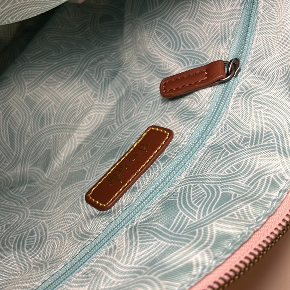 The Sak Baby Pink Leather With Mint Green Lining - Picture 5 of 7